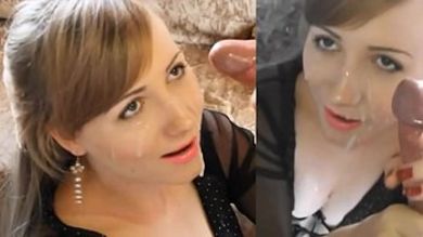 Завафлил ротик жены друга мощным взрывом спермы